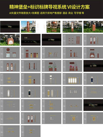 地产精神堡垒标识标牌导视系统