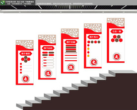 党建楼梯文化墙