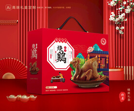 烧鸡礼盒 扒鸡包装