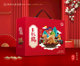 扒鸡包装 烧鸡礼盒