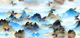 水波纹   山水画