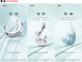 房地产价值点配套刷屏微信稿海报