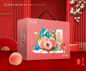 桃子包装 水蜜桃礼盒