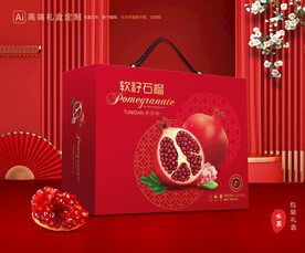 石榴礼盒 水果包装