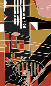 日式轻奢抽象装饰画