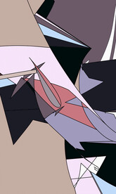 欧式抽象色块装饰画