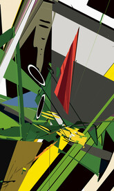 抽象色块装饰画