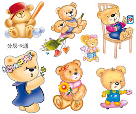 卡通小熊 