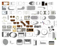 卫浴洁具PSD图块