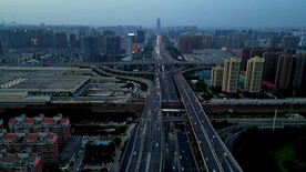 郑州车水马龙城市高清4K延时