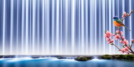 瀑布背景