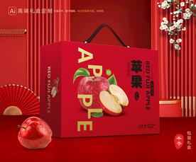 苹果包装 红富士礼盒