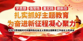 主题教育展板 党建展板 