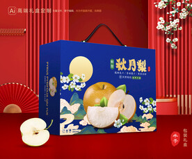 秋月梨礼盒 梨包装