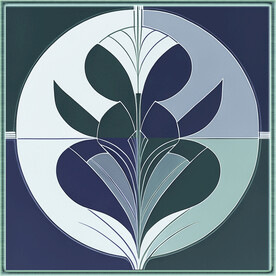 抽象纹饰色块装饰画