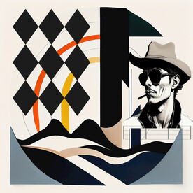 抽象人物装饰画