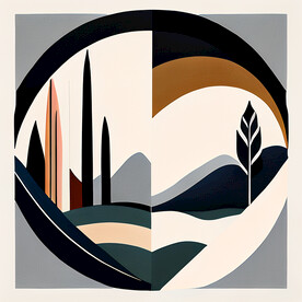 抽象无框装饰画