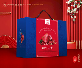 石榴礼盒 水果包装