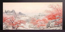 山水画装饰画无框画