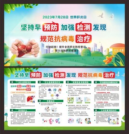 世界肝炎日 宣传栏