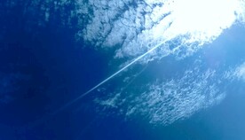 蓝天白云流动延时