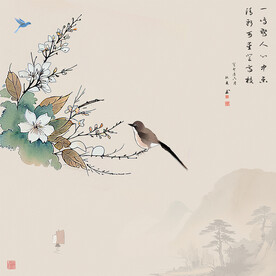 国画花鸟装饰画