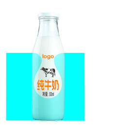 纯牛奶标签平面分层图