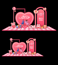 浪漫七夕情人节美陈布置设计