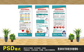 三高诊断展架