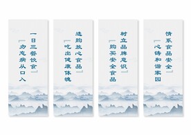 食品安全挂画展板