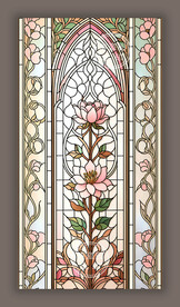 蒂凡尼教堂彩晶艺术玻璃图案