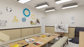 绘画教室装修效果
