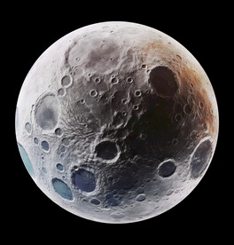 月球表面灯箱素材