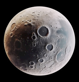 月球表面灯箱素材