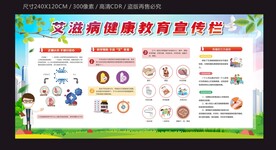艾滋病健康教育宣传栏