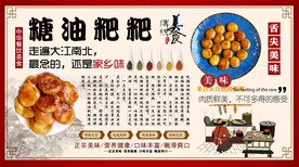 糖油粑粑背景墙