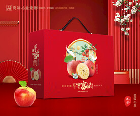 苹果包装 红富士礼盒