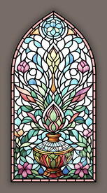 门窗彩绘彩晶玻璃贴膜图案