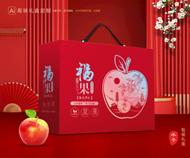 苹果包装 红富士礼盒