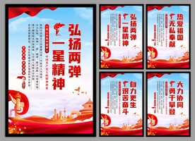 两弹一星精神党建海报