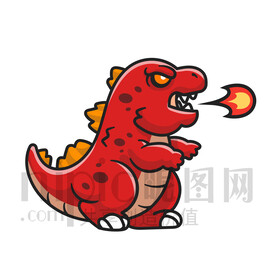 可爱卡通恐龙霸王龙