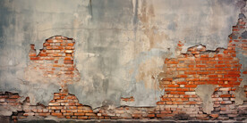 复古斑驳红砖水泥墙背景墙壁画