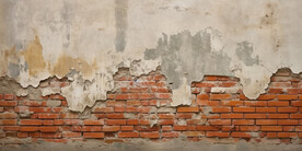 复古斑驳红砖水泥墙背景墙壁画