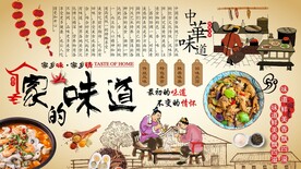 家的味道背景墙