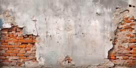 复古斑驳红砖水泥墙背景墙壁画