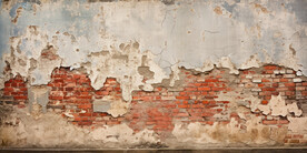 复古斑驳红砖水泥墙背景墙壁画