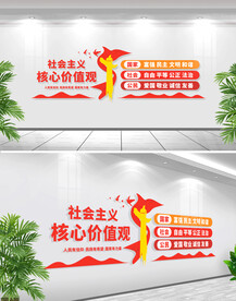 核心价值观文化墙