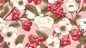 花纹四方连续提花壁纸