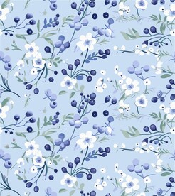 植物花卉花纹四方连续印花