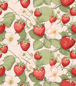 可爱草莓化妆品包装印花图案